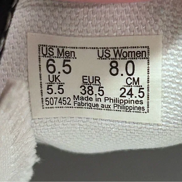 VANS Slip On Skate Shoes Black Blue Gray Mini Checkered NEW! Women’s 8 Men’s 6.5 - Picture 5 of 11